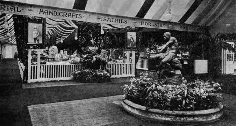 Sala Srpskog paviljona na Balkanskoj izložbi u Londonu 1907. godine (Nova iskra 11-12. 1907.)