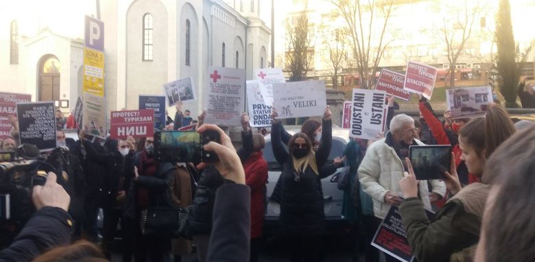 Preduzetnici i frilenseri na današnjem protestu ponovili svoje zahteve