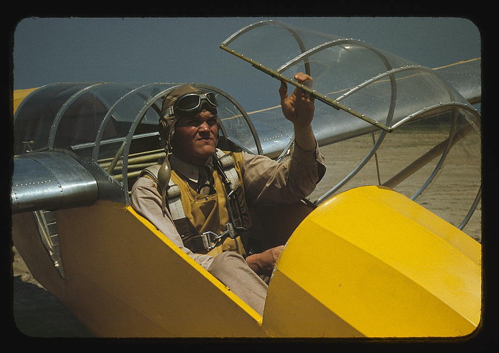 a us marine lieutenant is a glider pilot in training at page field on parris island in south carolina