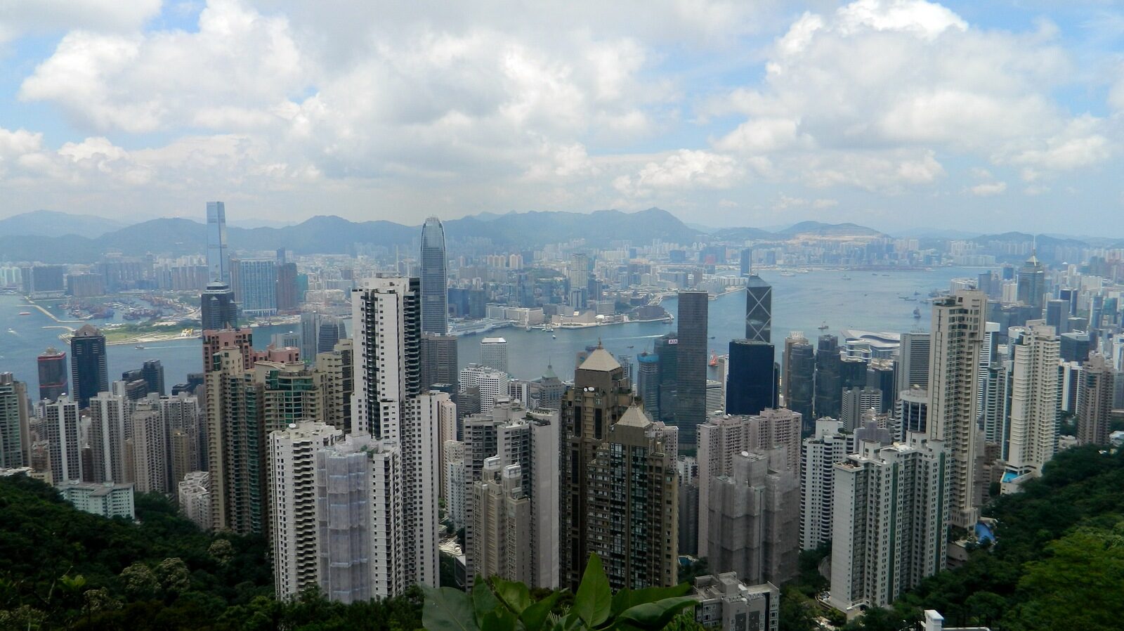 Panorama Hong Konga ispunjena neboderima