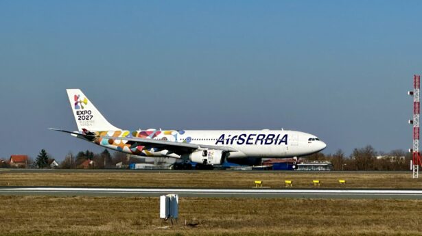 Avion Er Srbije u bojama EXPO 2027