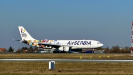 Avion Er Srbije u bojama EXPO 2027