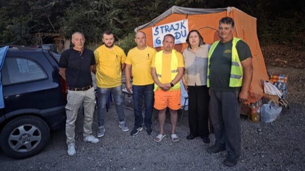 Radnici rudnika Lece, štrajk glađu