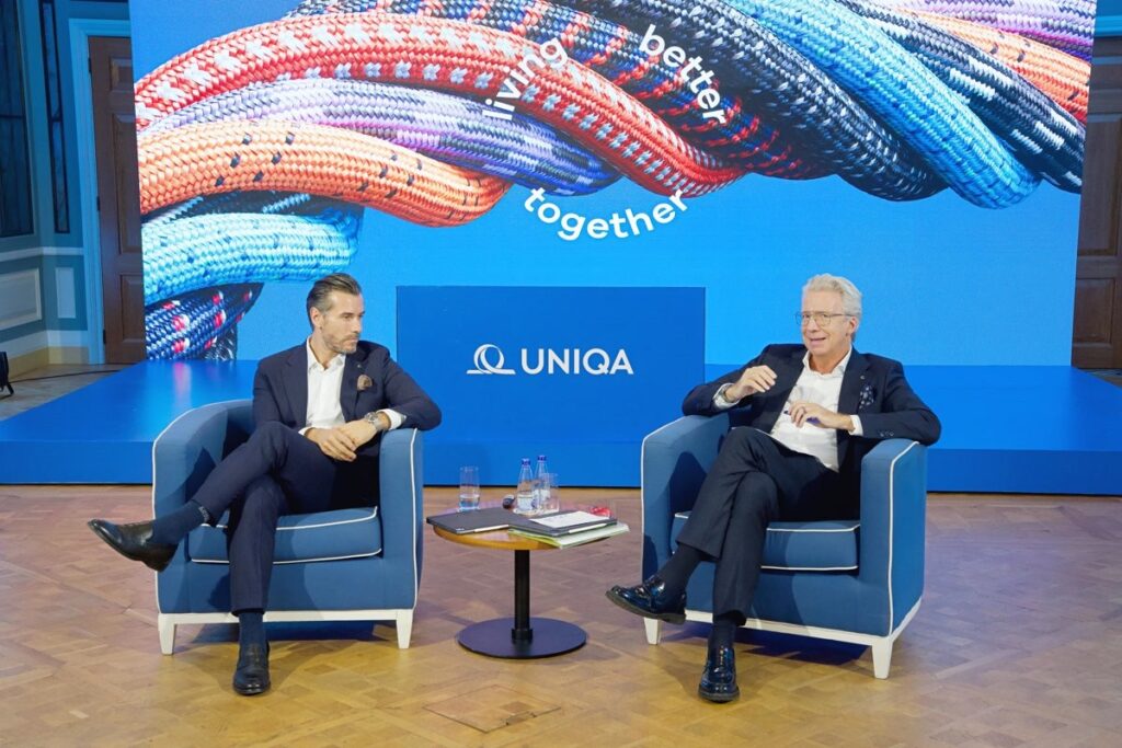 Adel Bahtanović, predsednik UNIQA za jugoistočnu Evropu i Volfgang Kindl, član Upravnog odbora UNIQA